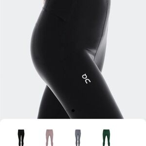 On Running Black Leggings
